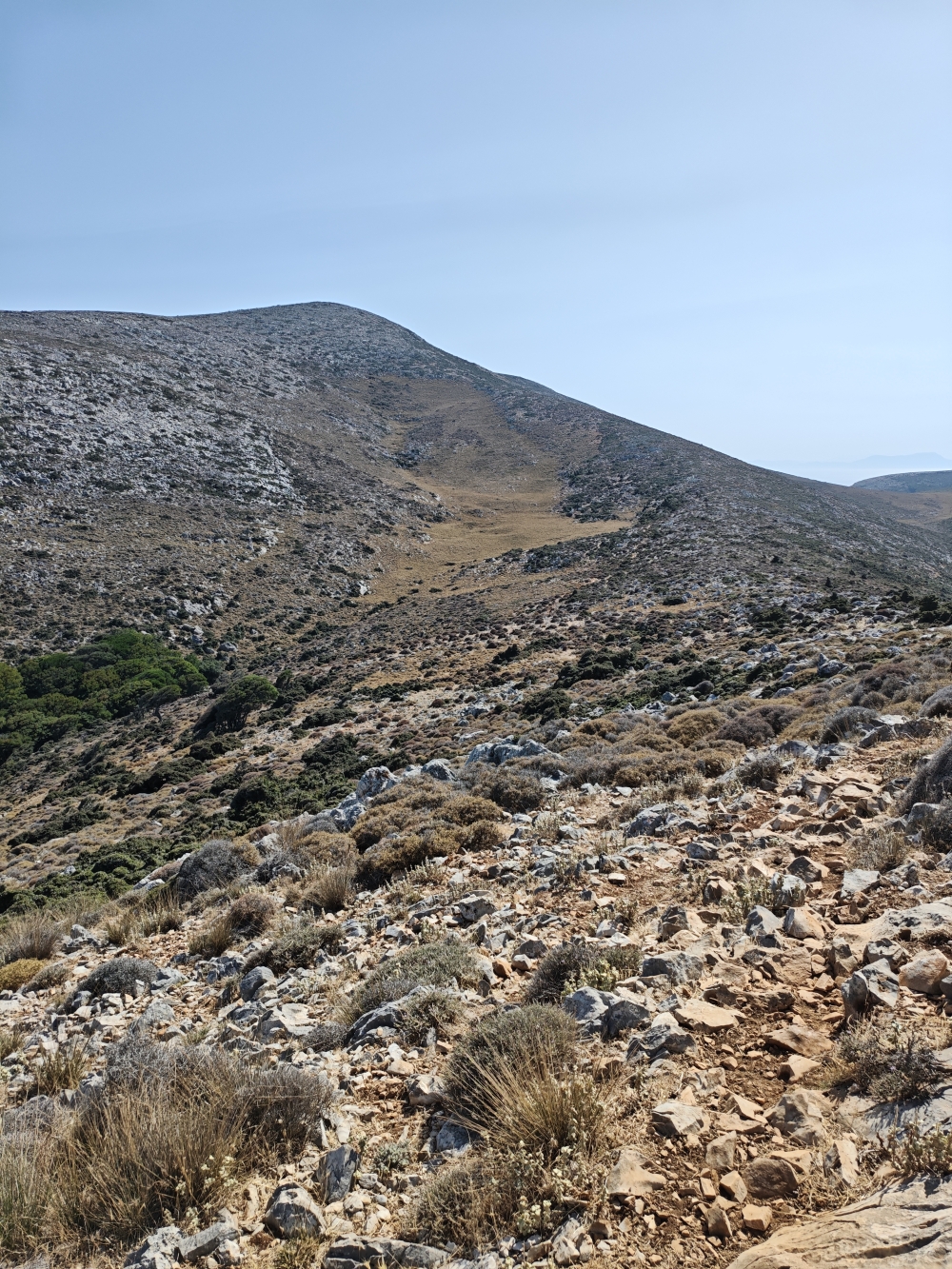 Wanderung Skyros Höhle: Weglose Wanderung