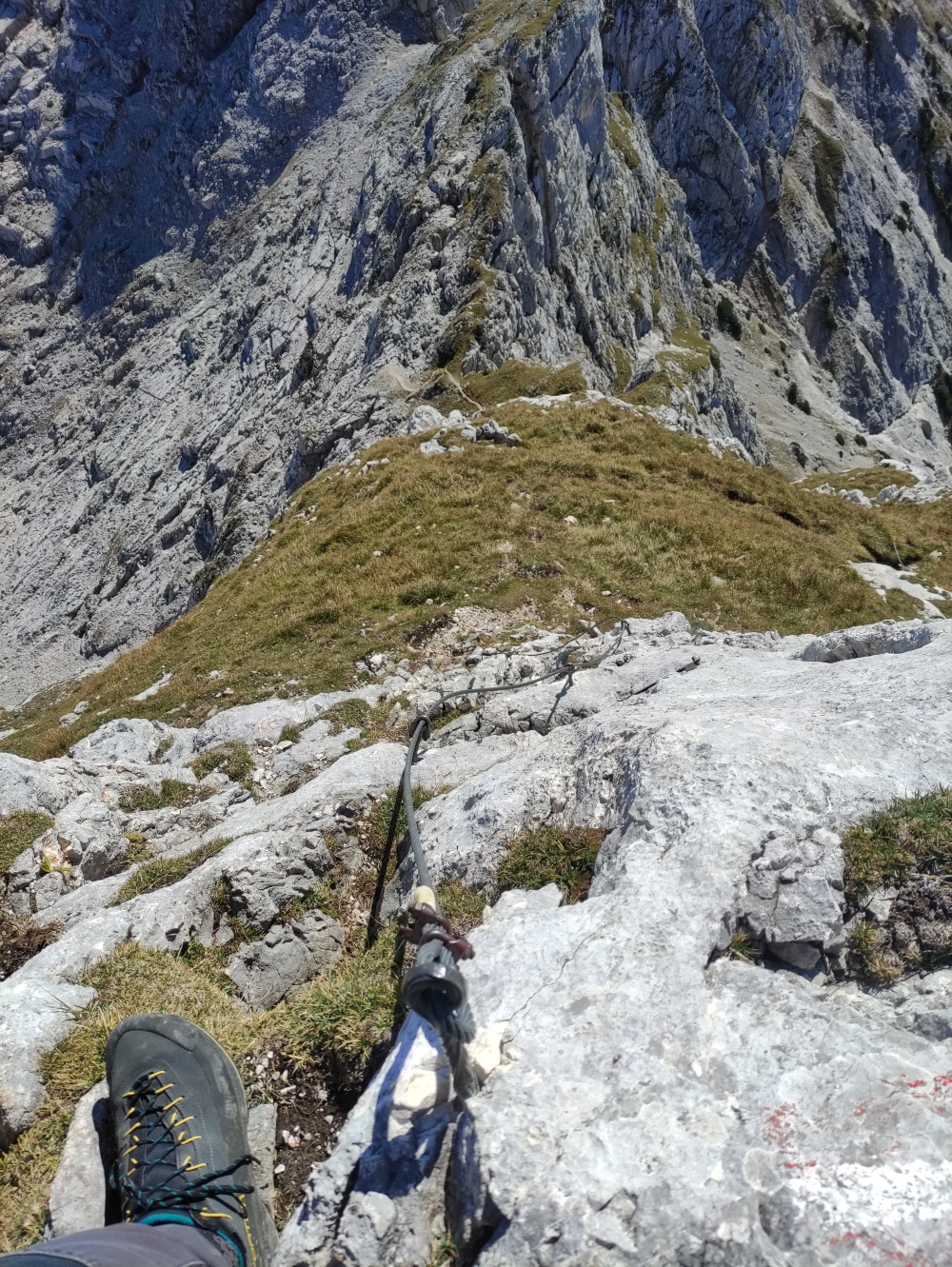 Wanderung Stadelhorn: Klettersteig Abstieg