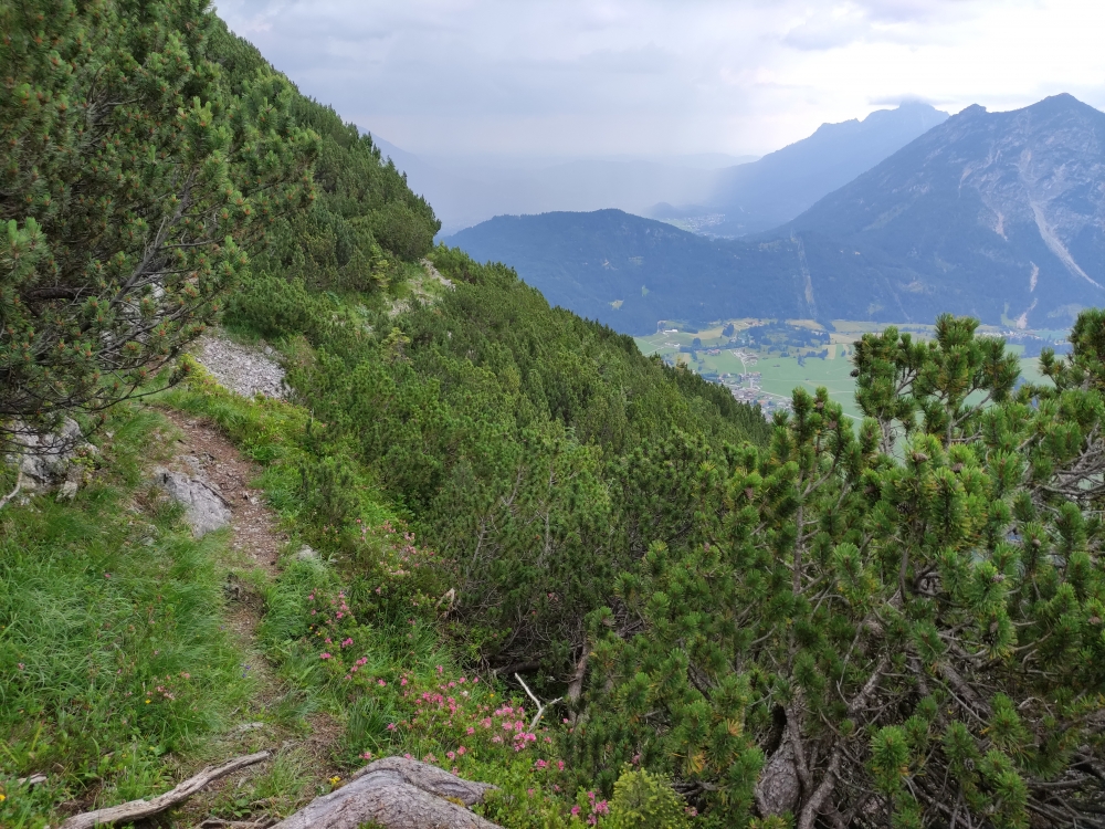 Wanderung Thaneller: Querung unter dem Achseljoch