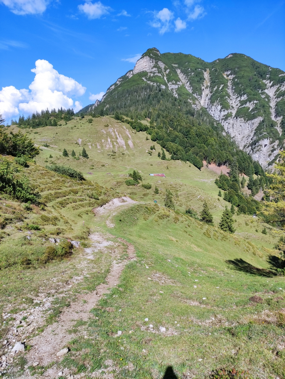 Unterberghorn -> Lackalm: Südwestlicher Aufstieg zum Unterberghorn (links) und Hefferthorn