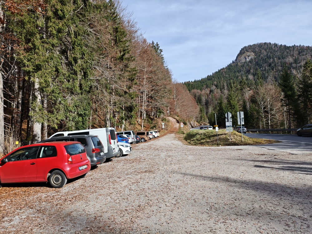 Wanderung Hochalm mit Kammweg: Wanderung Hochalm mit Kammweg: Wanderparkplatz