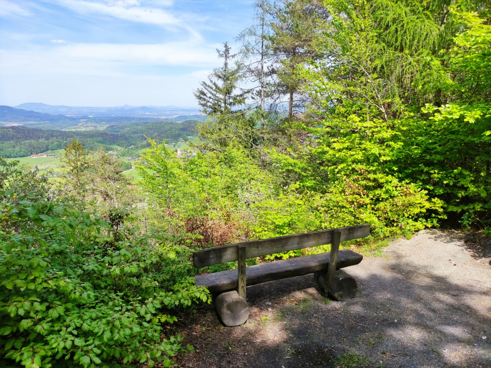 Wanderung Predigtstuhl: Wanderung Predigtstuhl: Aussichtsbank am Wappbachkopf