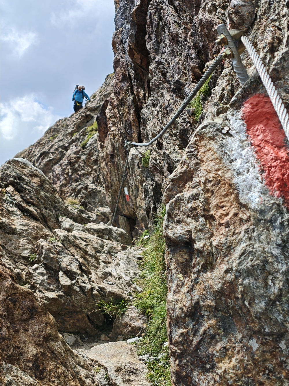 Wanderung Wilder Freiger: Gesicherter Steig