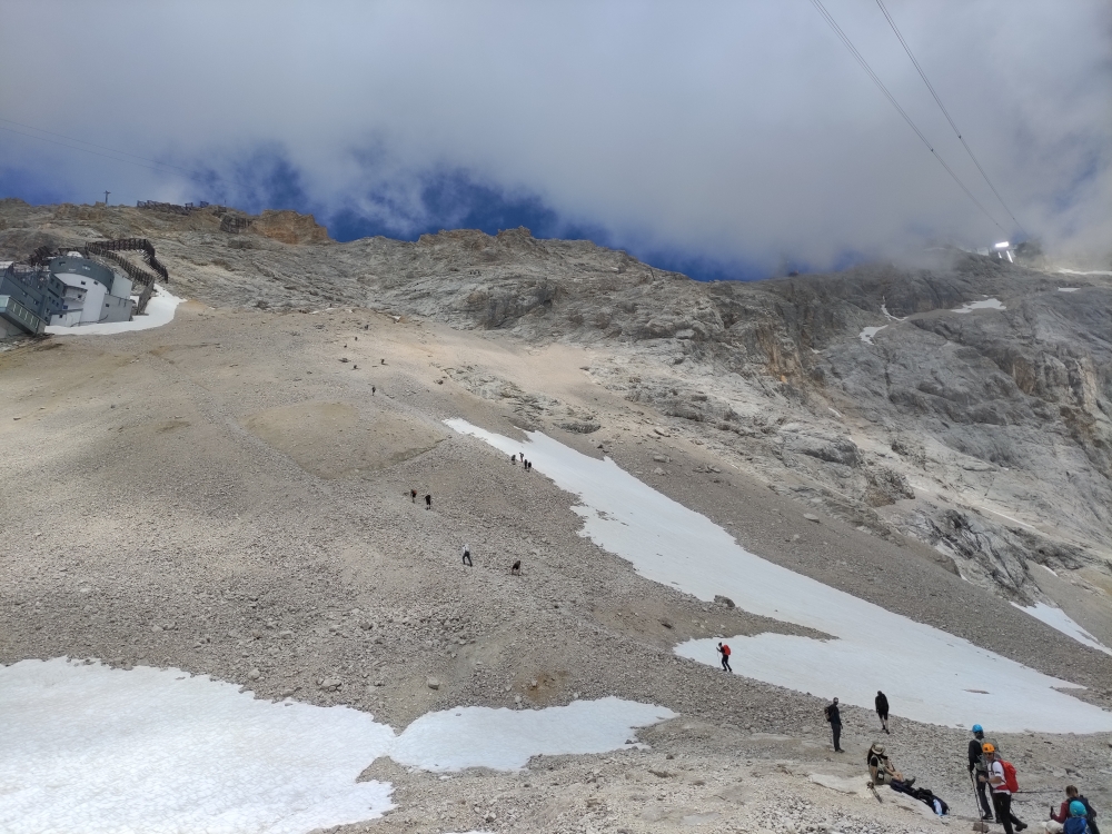 Wanderung Zugspitze über Gatterl: Aufstieg vom Zugspitzplatt zum Gipfel