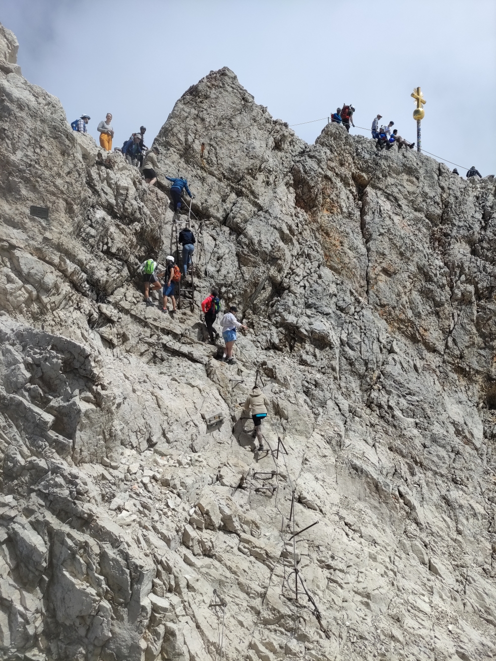 Wanderung Zugspitze über Gatterl: Der Gipfelzustieg